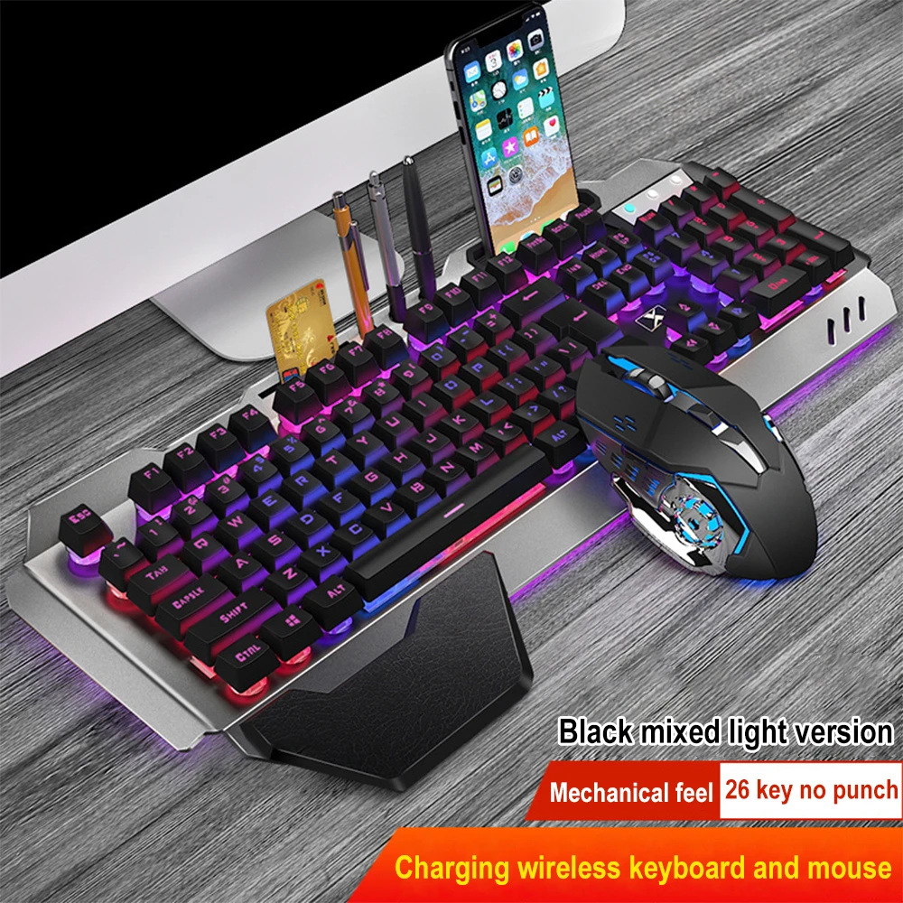 Gaming Keyboard And Mouse Set - K680 перезаряжаемый 2,4G беспроводной игровой компьютер