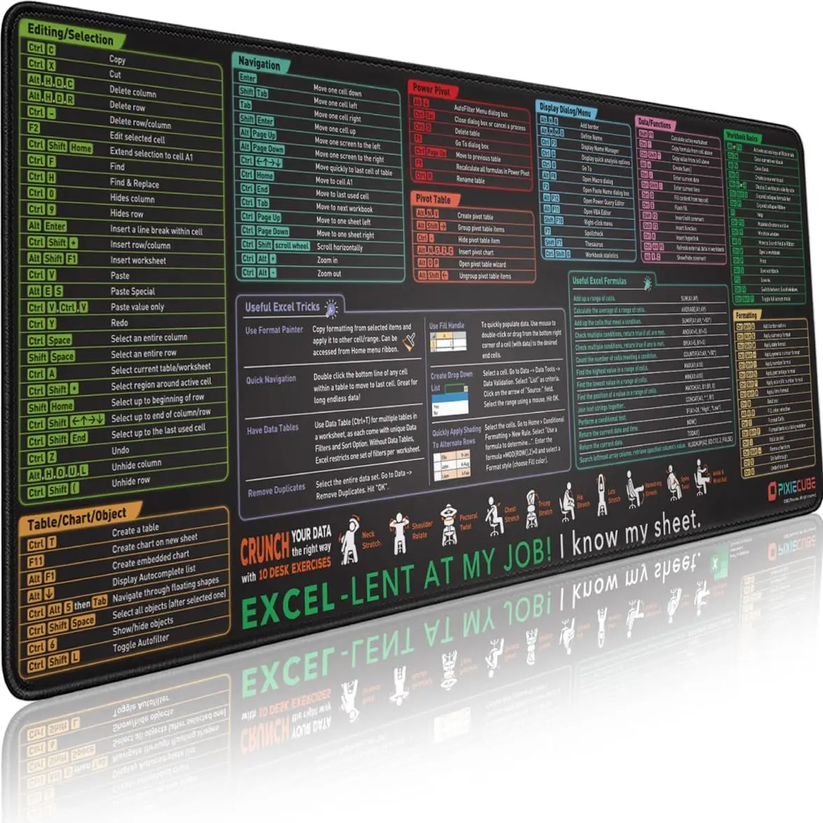 Gaming Keyboard High Ground - Большой коврик для мыши Office Excel