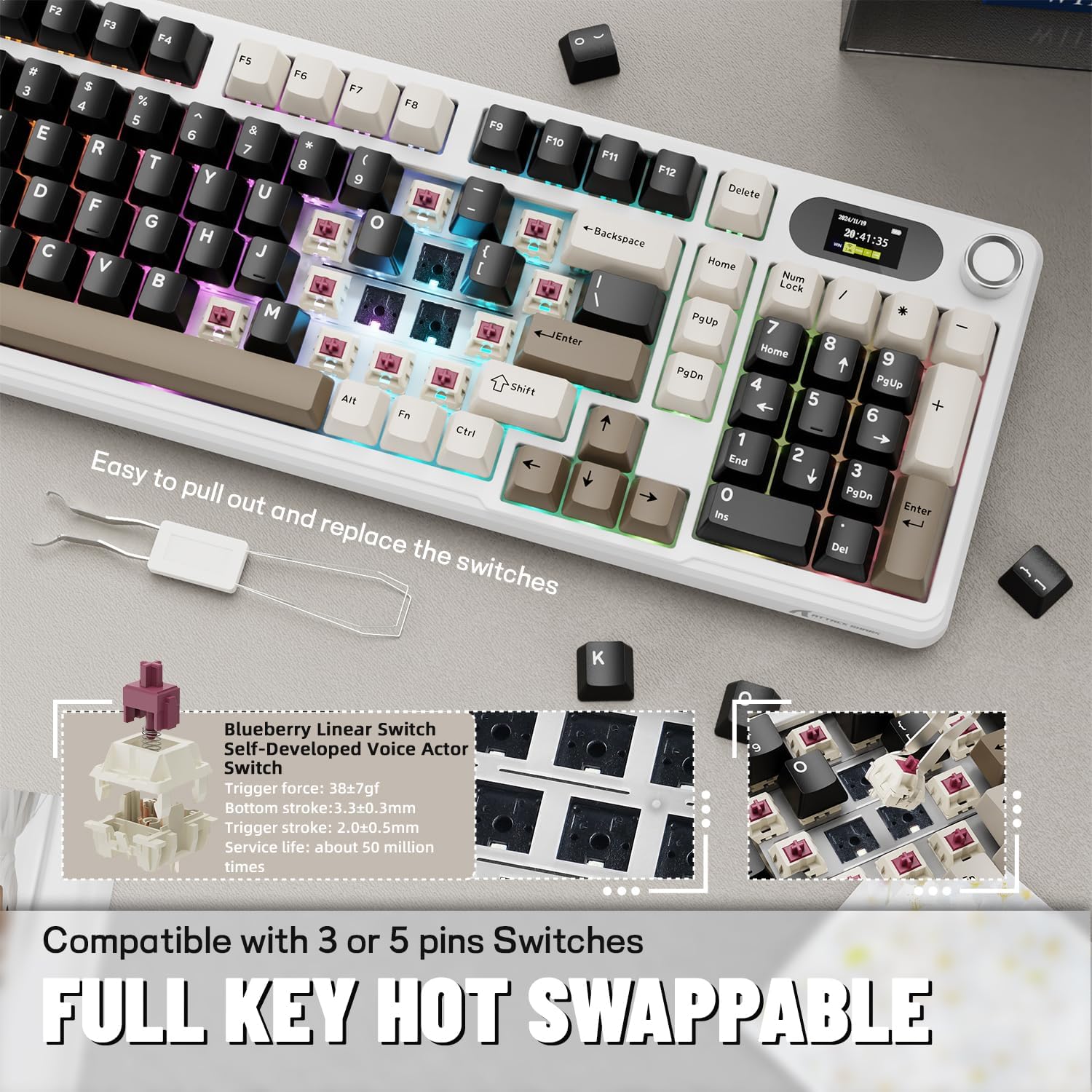 Беспроводная механическая клав – обзор и цена Gaming Keyboard And Mouse Set