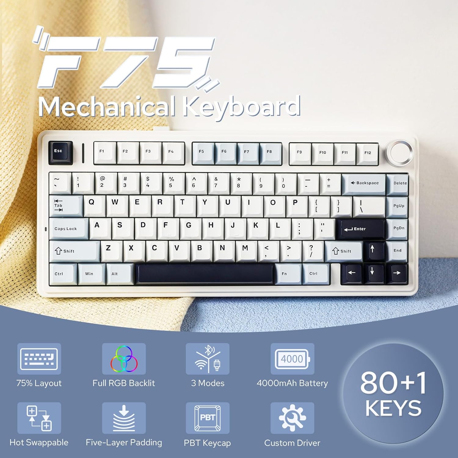 Механическая клавиатура Aula F – обзор и цена Gaming Keyboard Blue Switches
