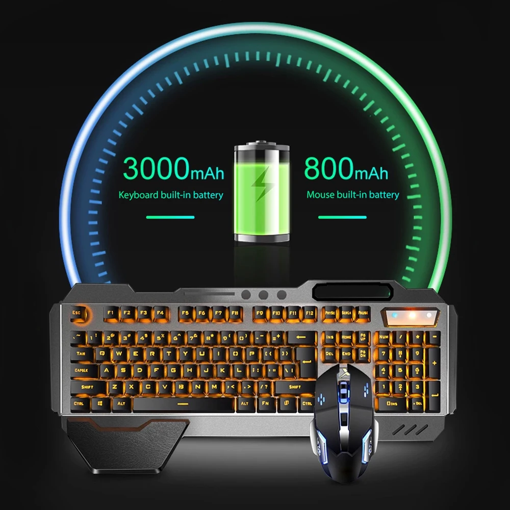 K680 перезаряжаемый 2,4G беспр – обзор и цена Gaming Keyboard And Mouse Set