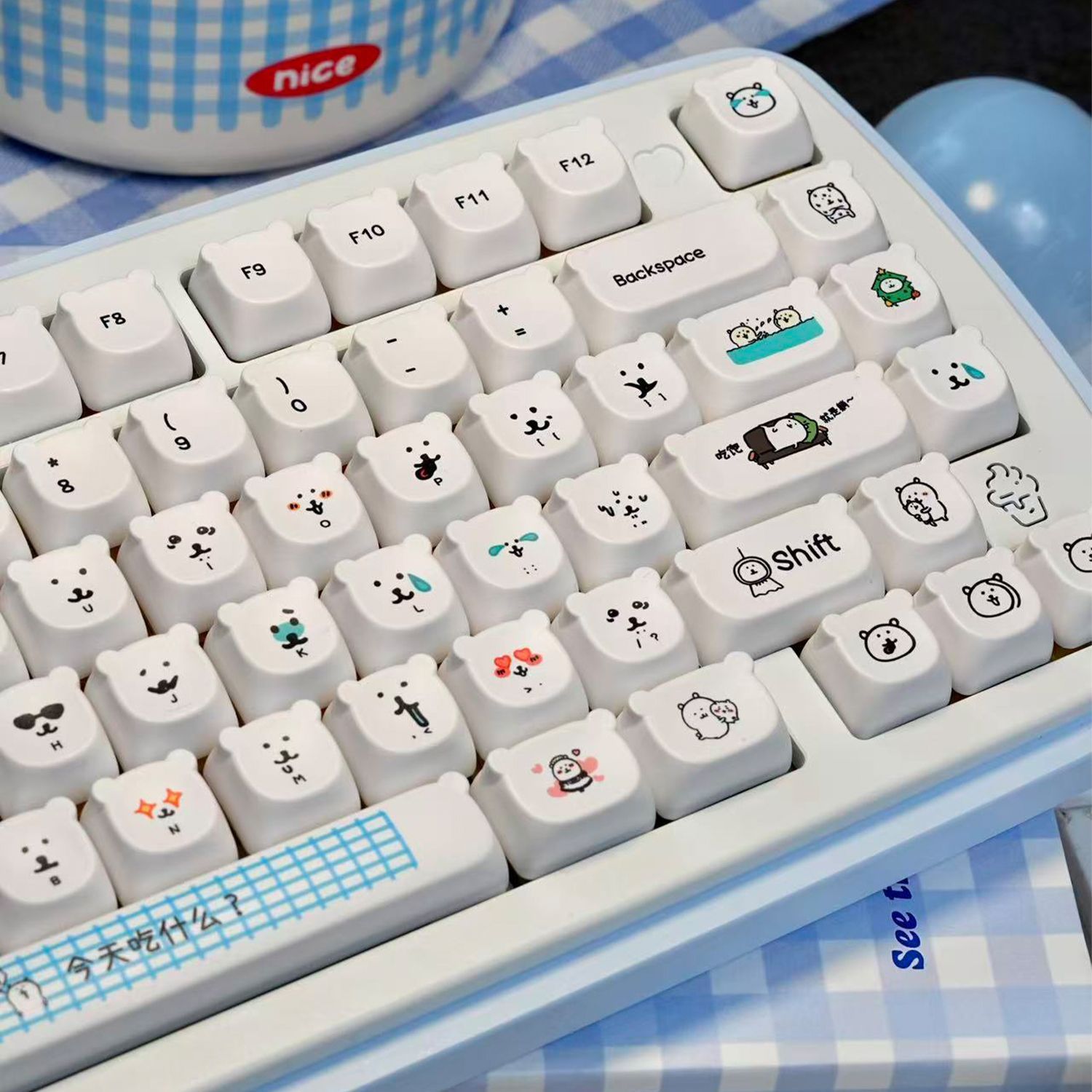 Милые мультяшные кейкапы с мед – обзор и цена Gaming Keyboard Ergo