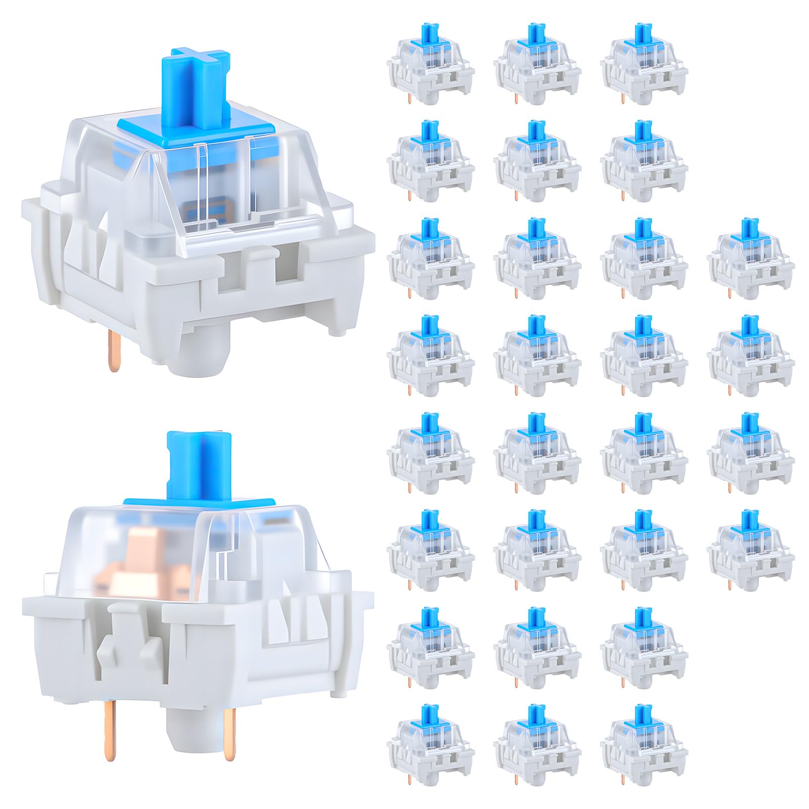 30 шт. механических переключат – обзор и цена Gaming Keyboard Blue Switches