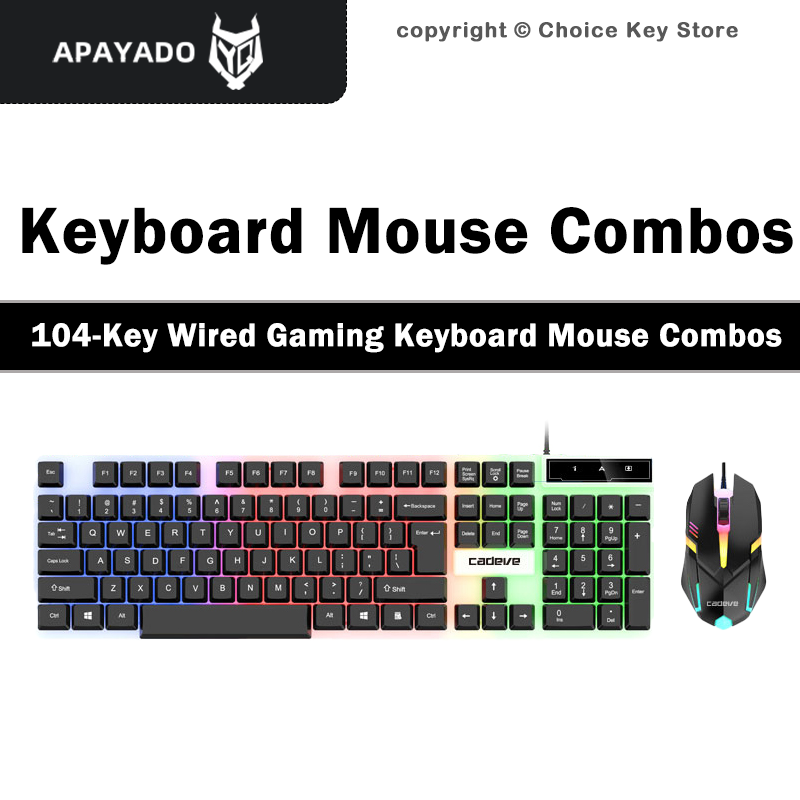 APAYADO LDK9122 Проводной игро – обзор и цена Gaming Keyboard Mouse Set