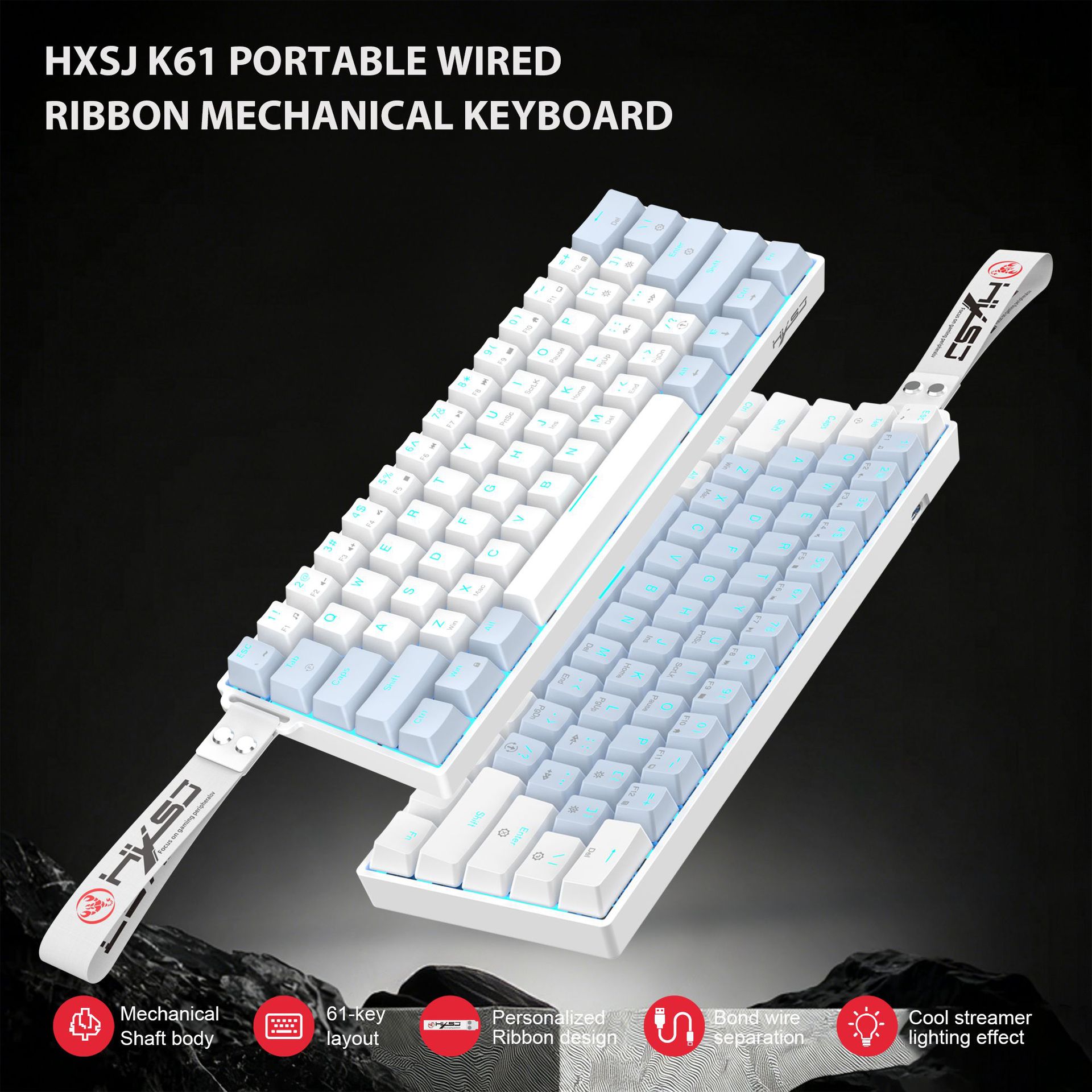 61-клавишная проводная механич – обзор и цена Gaming Keyboard Mouse Set